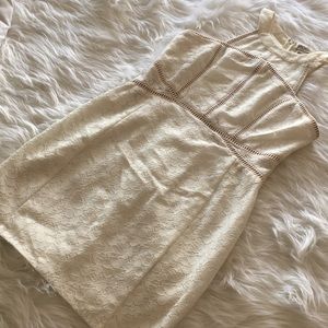 IVORY LACE BODY CON DRESS